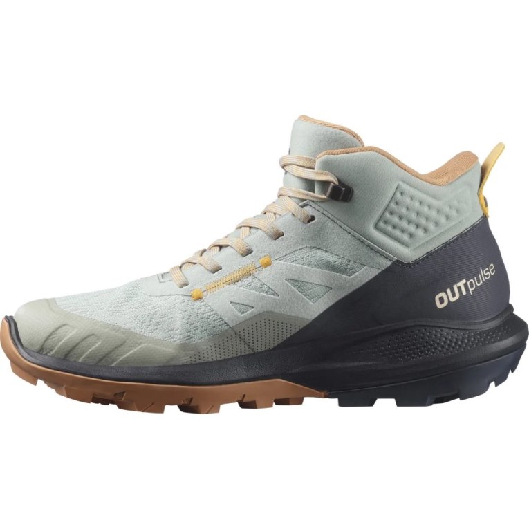 Mint / Black Salomon Outpulse Mid GTX Women's Hiking Boots | PH 12587J